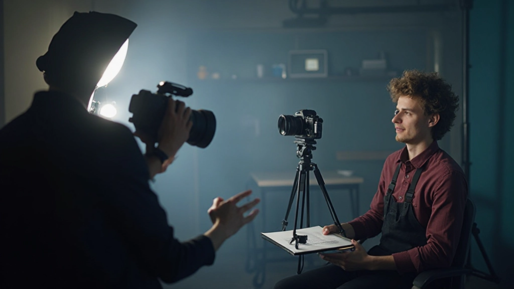 Professionelle Fotografie von Social-Media-Influencern bei Content Creation in modernem Studio