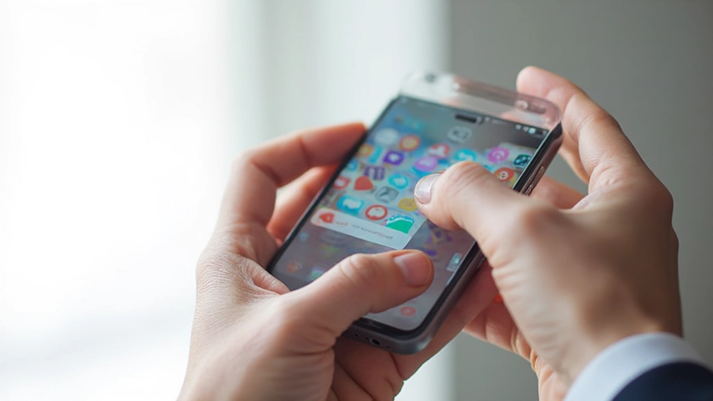 Soziale Medienplattformen auf Smartphone-Bildschirm, Social-Media-Symbole, österreichische Online-Aktivitäten